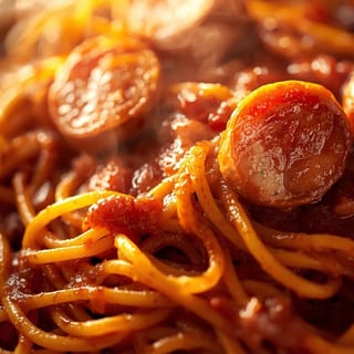 Spaghetti with Italian Sausage
