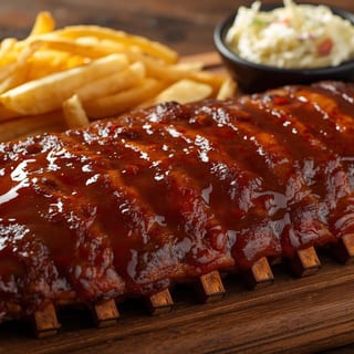 Full Slab Hickory Smoked BBQ Ribs