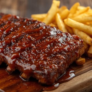 Half Slab Hickory Smoked BBQ Ribs